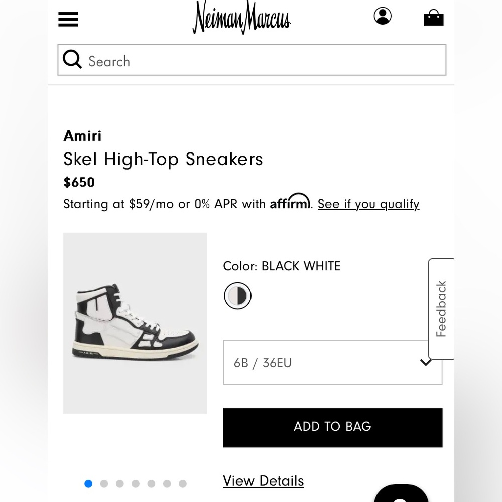 Amiri Skel top high sneakers